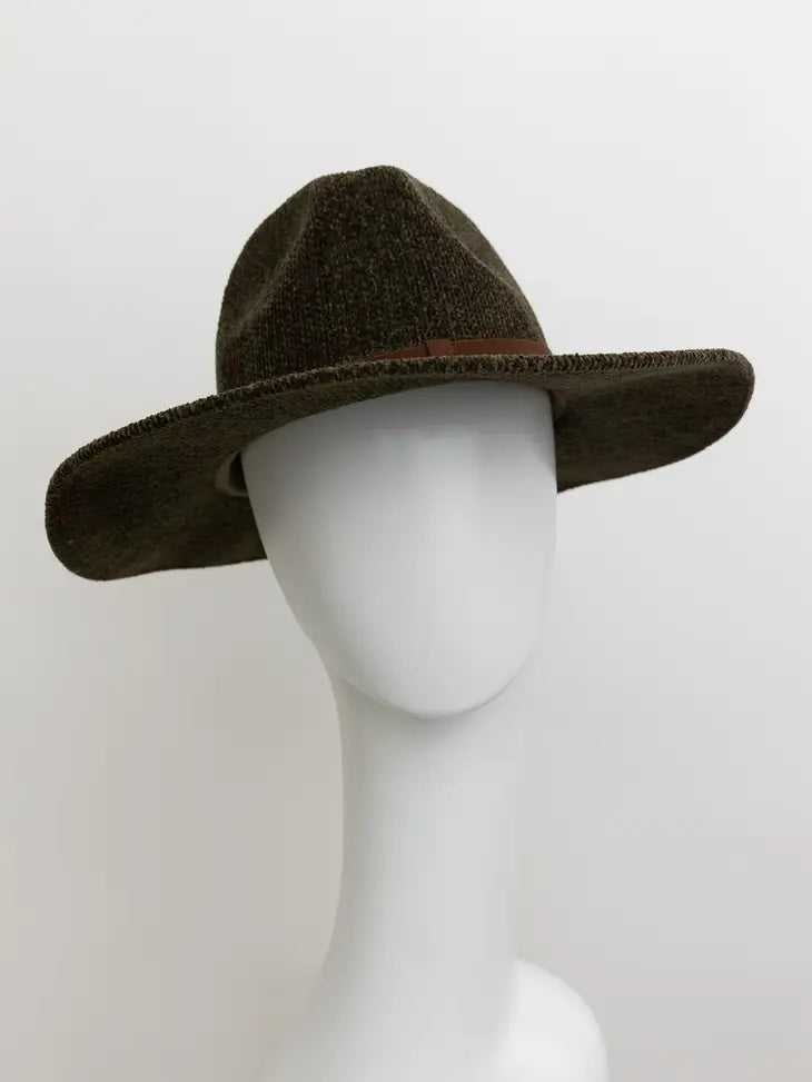 Corduroy Fedora Hat Olive