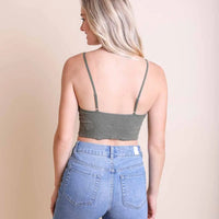 Seamless Padded V Neck Brami