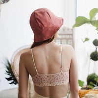 Ditsy Floral Mesh Trim Bralette