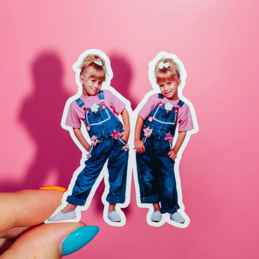 Young Mary-Kate And Ashley Sticker