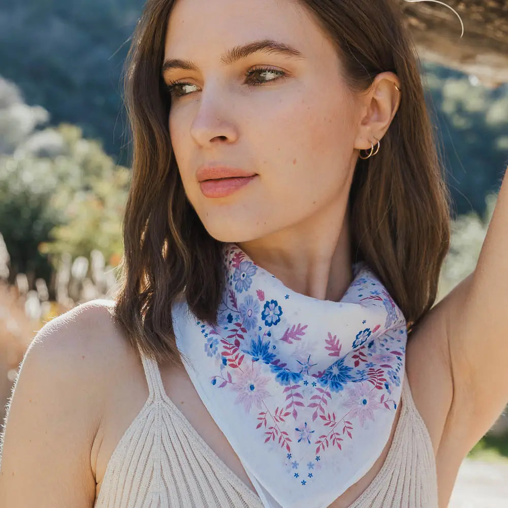 Floral Print Bandana