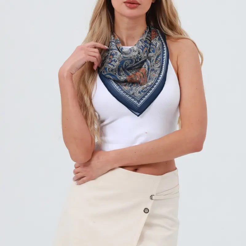 Paisley Print Lightweight Scarf
