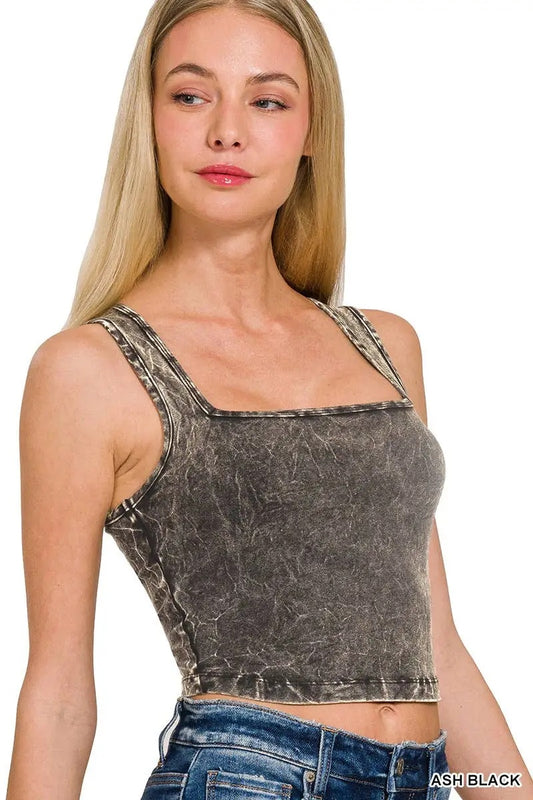 Square Necked Cropped Cami