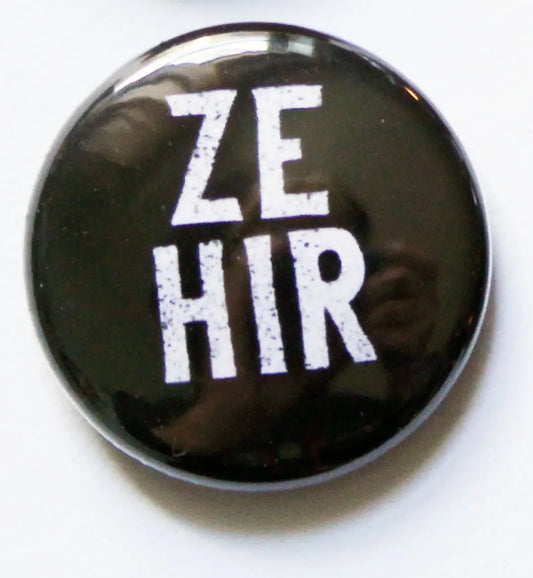 Ze/Hir Pronoun Button