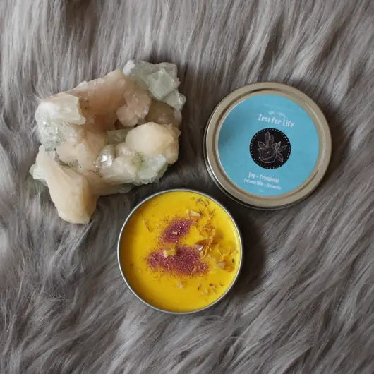 Zest For Life Tin Candle