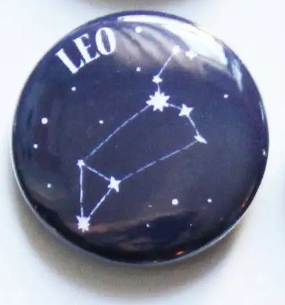Zodiac Leo Button