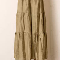 High Waist Tiered Wide Leg Pant