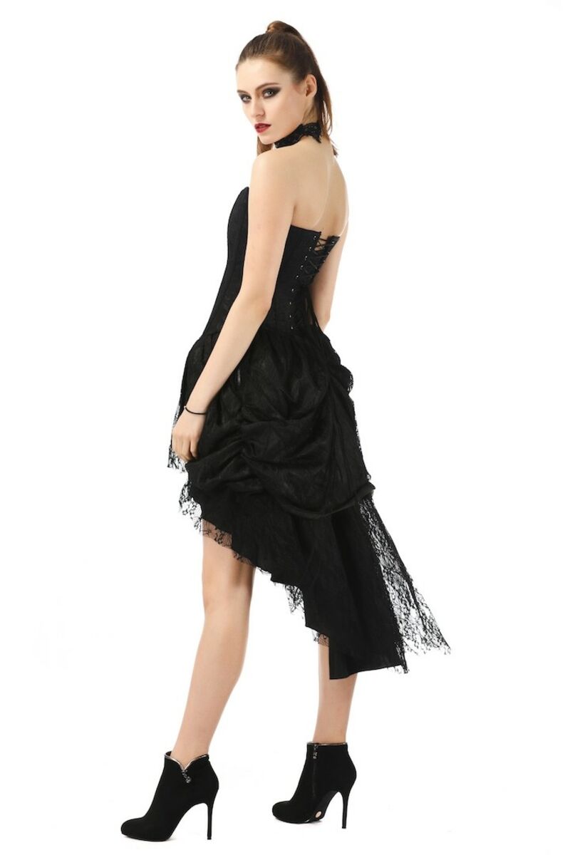 ROBE SANS BRETELLES EN DENTELLE