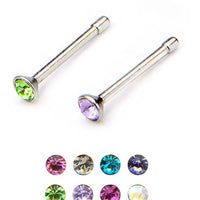 22G BEZ SET 2MM COLOR GEM BONE