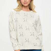 Whiskers Cat Sweatshirt