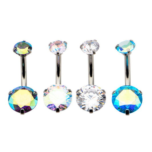 Nombril de gemme fileté intérieurement