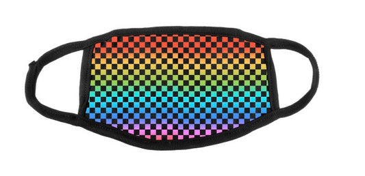 Rainbow Checkers Mask