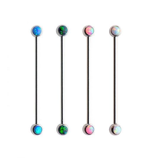 Lunette sertie de double opale industrielle