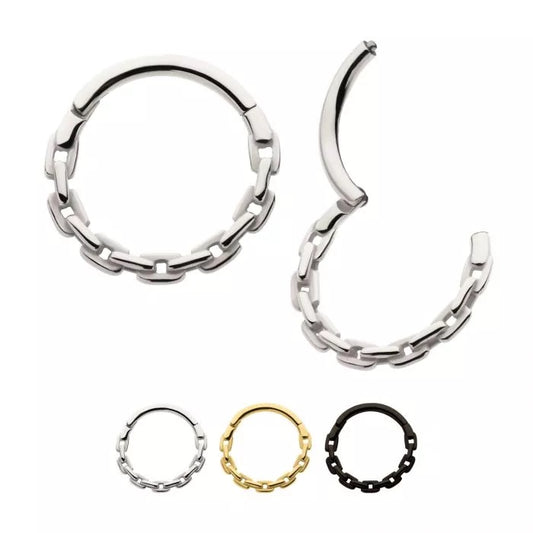 16g Chain Link Hinged Hoop