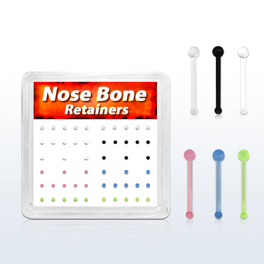 Colour 22g Nose Bone Retainer