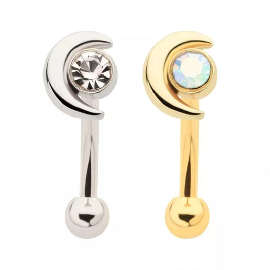 Haltère incurvée en forme de croissant de lune, 16 g