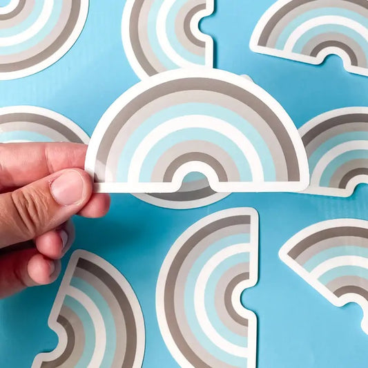 Demiboy Rainbow Sticker