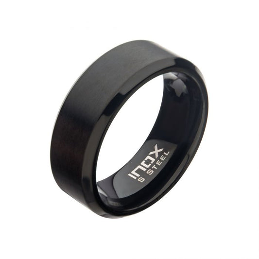 Matte Black Beveled 8mm Size 11