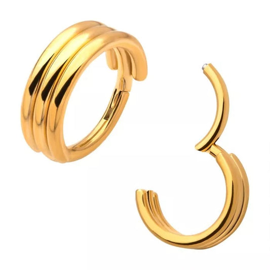 Triple bande en or 24 carats