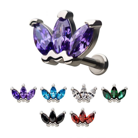 18g Marquise Gems Triple