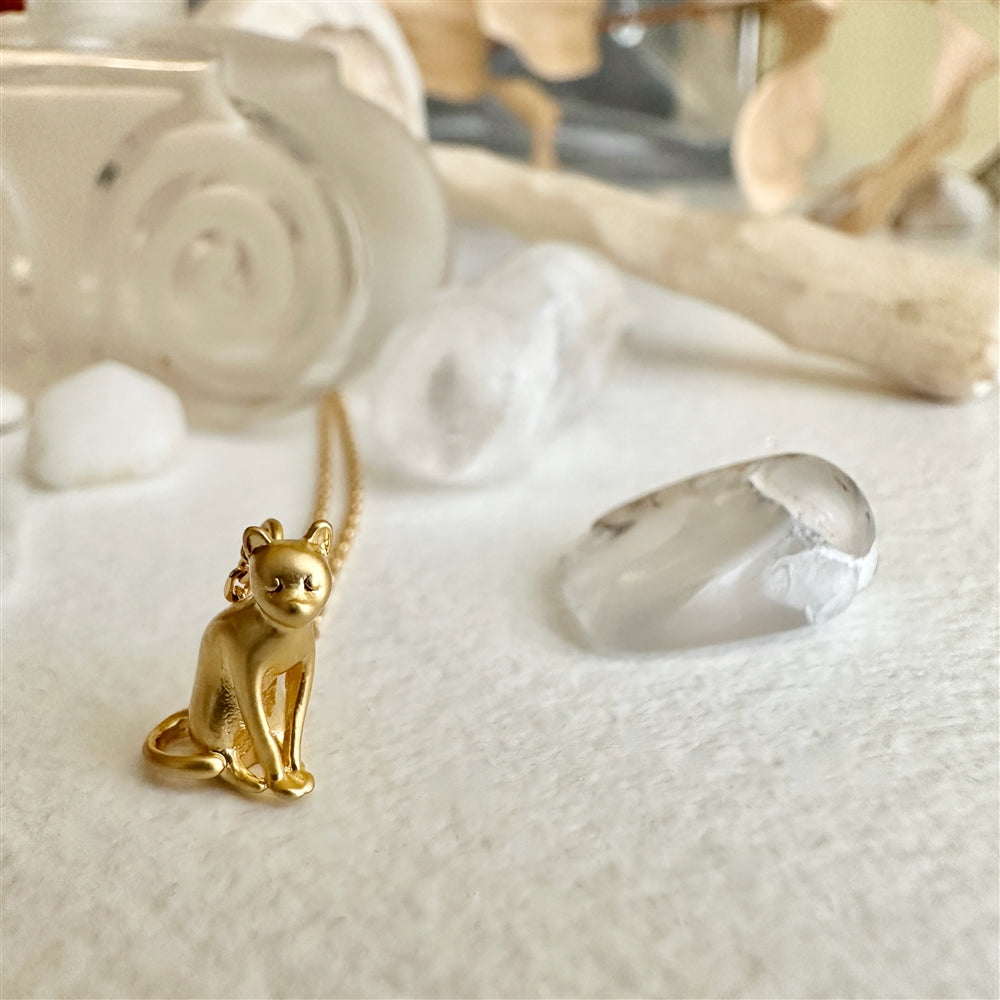 Pensive The Thinking Cat Necklace