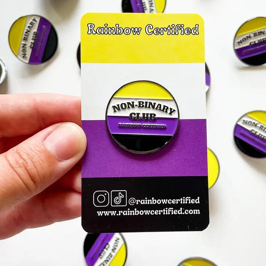 Nonbinary Pride Club Pin