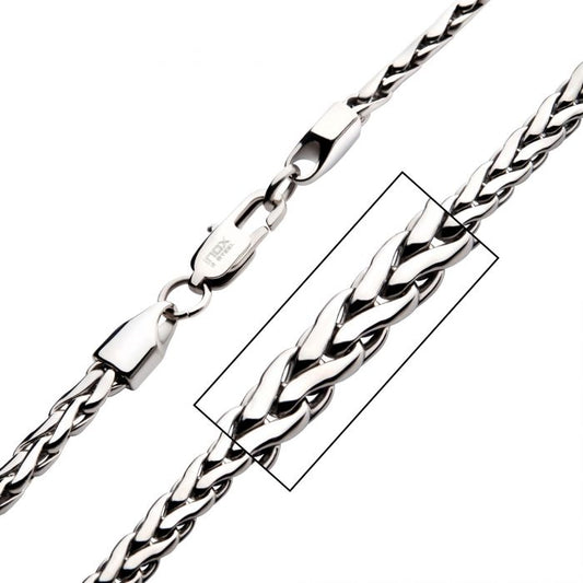 Stainless Steel Spiga Chain 5mm 24in