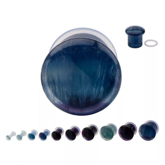 Single Flare Fluorite Plug 0g - 7/8"