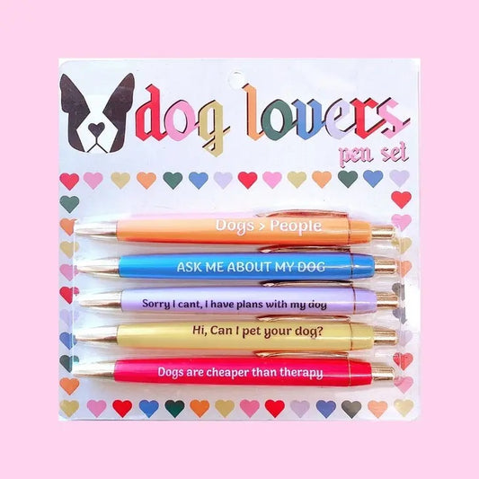 Ensemble de stylos pour les amoureux des chiens