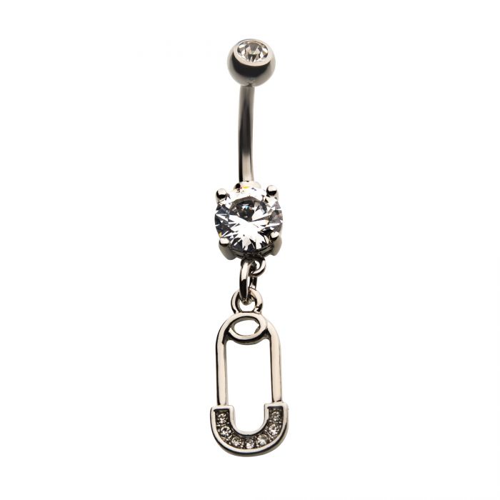 Safety Pin Dangle Navel Culture Craze