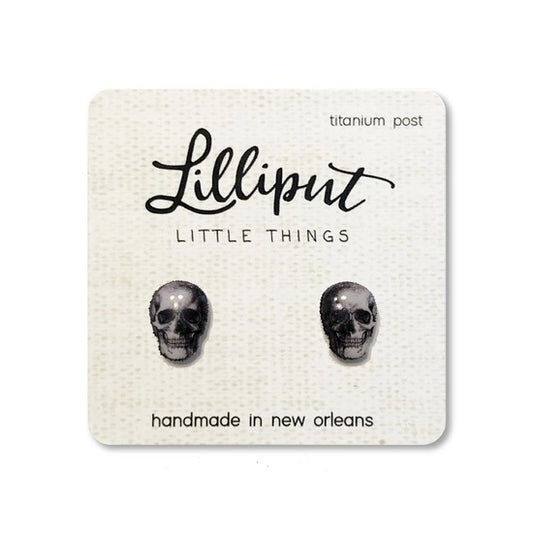 Boucles d'oreilles tête de mort