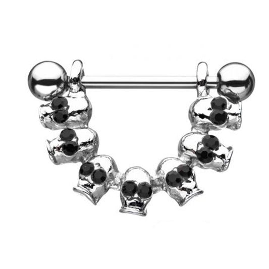 Calaveras con ojos negros