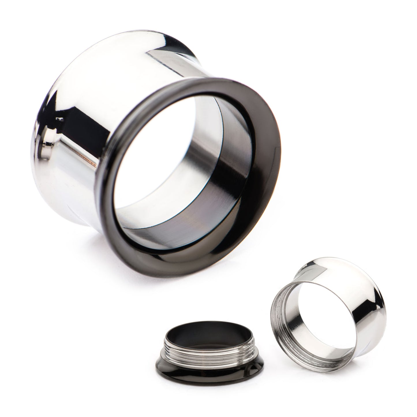 Steel And Black Machinehead 0G-7/8"