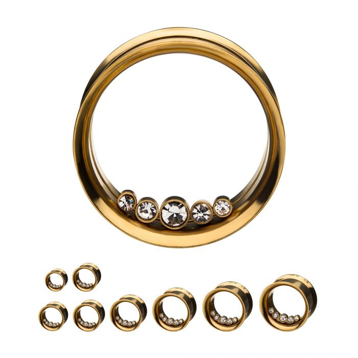 Tête de Machine 5 Gemmes Intérieures Or 0g - 7/8"