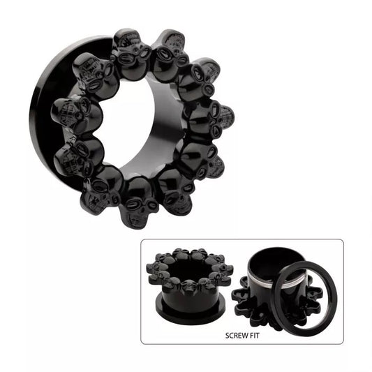 Cabezal de máquina con borde de calavera 0g - 7/8"