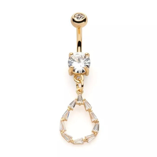 Gemas baguette en forma de lágrima